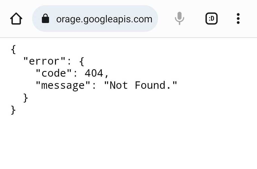 Firebase Storage Response only returns with this error Discuss