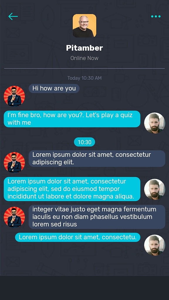 Chat view click,swipe,double tap not working Discuss Kodular Community