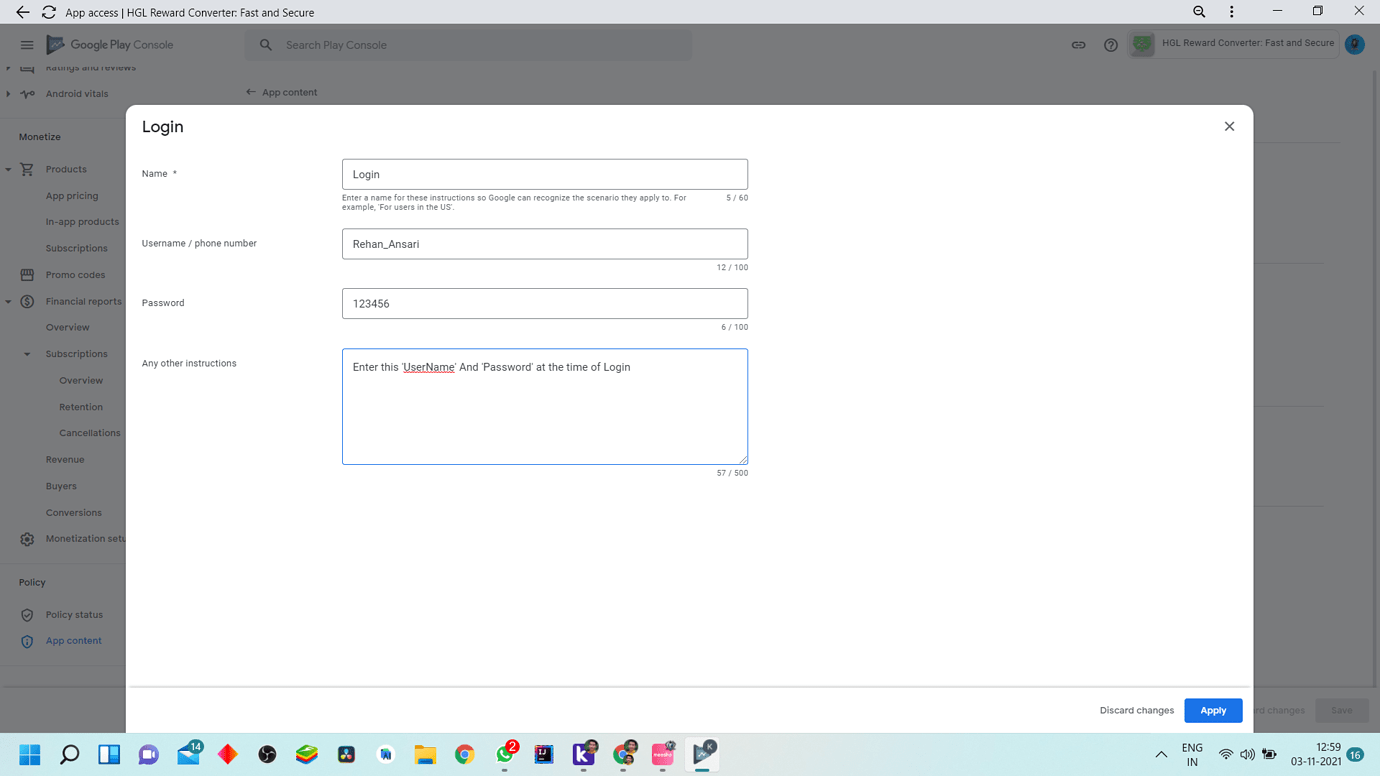 Issue Need Login Credentials For App Review Discuss Kodular Community
