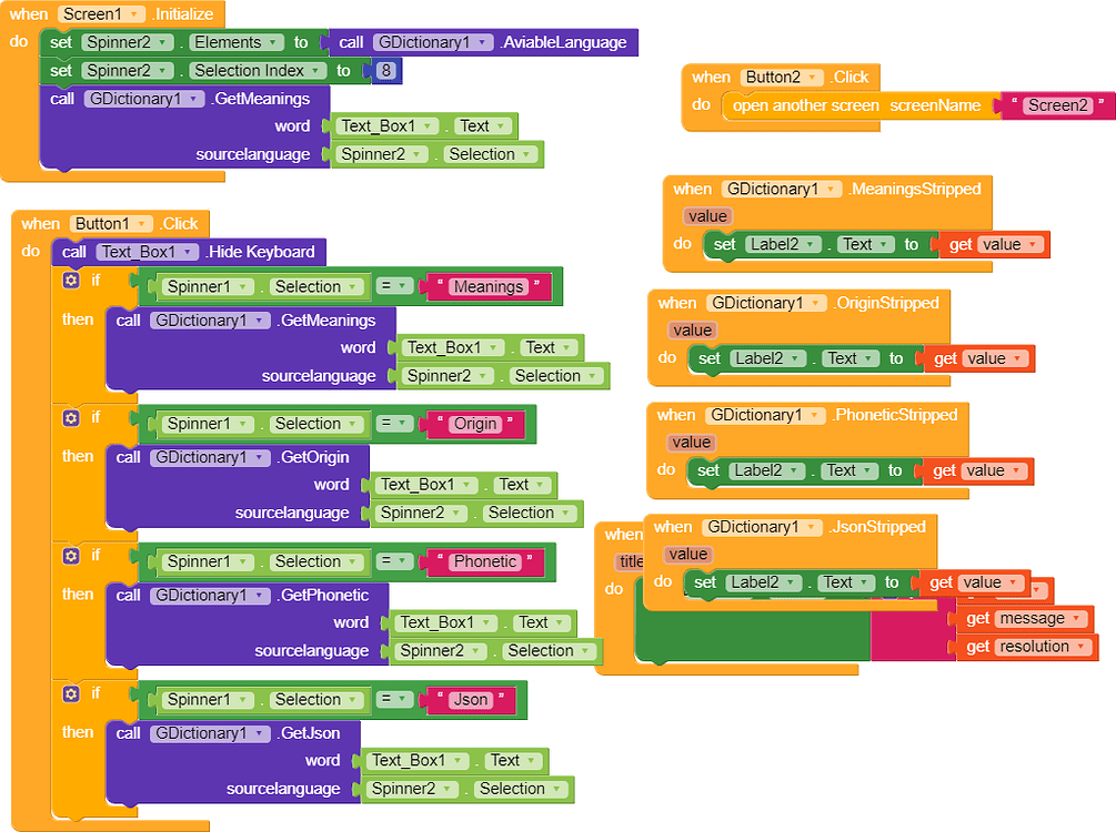 [Free] Google Dictionary Extension Extensions Kodular Community