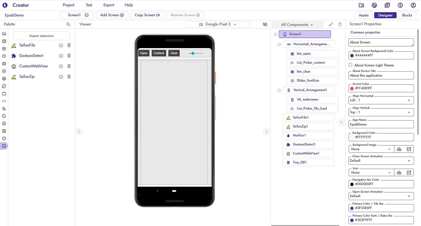 Epub Reader Template Open Source Kodular Community