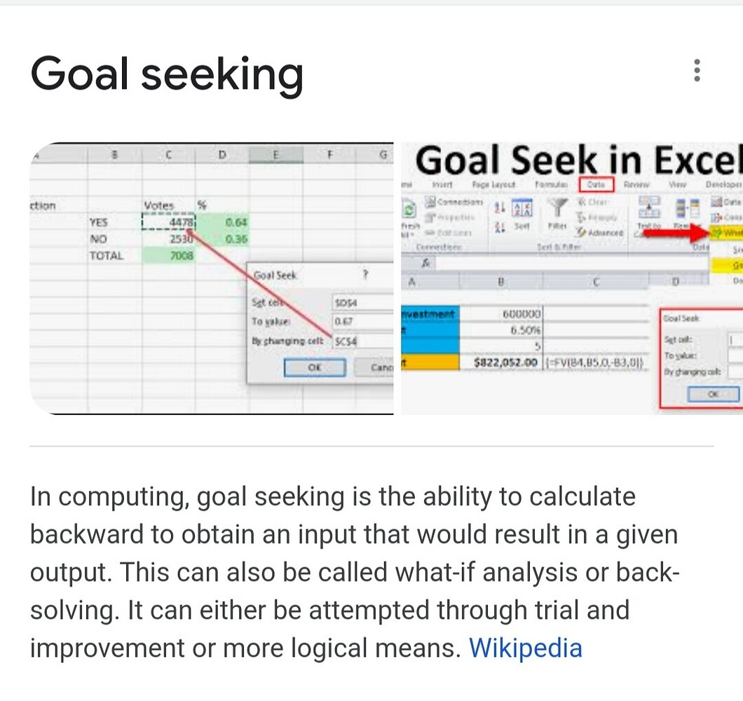 How can I do a calculation similar to Goal seek in excel in kodular? Discuss Kodular Community