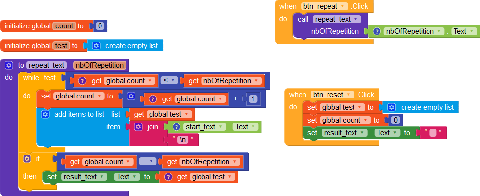 How to make text repeater app - Discuss - Kodular Community