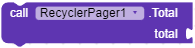 Set the total property of the view pager. This should be specified after initializing the view
pager. This block specifies the total amount of pages that you want to show.