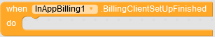 This event raises when the billing client's setup is finished