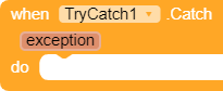 This event raises when any exception is caught. It gives the exception in string. For ex,
java.lang.ArrayIndexOutOfBoundsException.