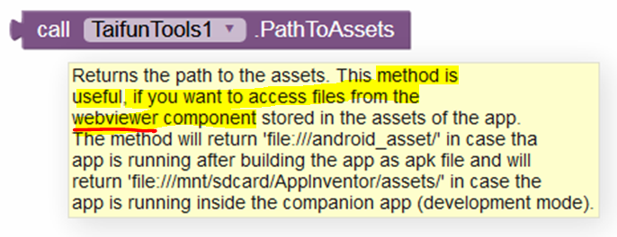 need to get files from asset discuss kodular community