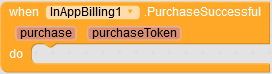 This event raises when purchase is successful